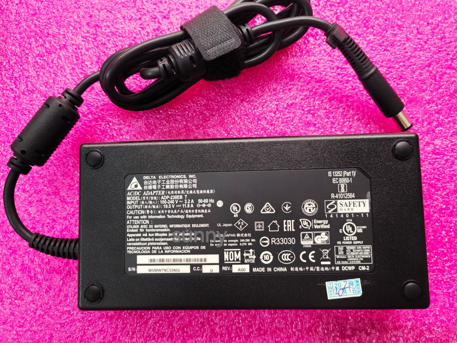 For Acer Predator X27U UM.HXXSA.001 230W Delta 19.5V 11.8A ADP-230EB T Original