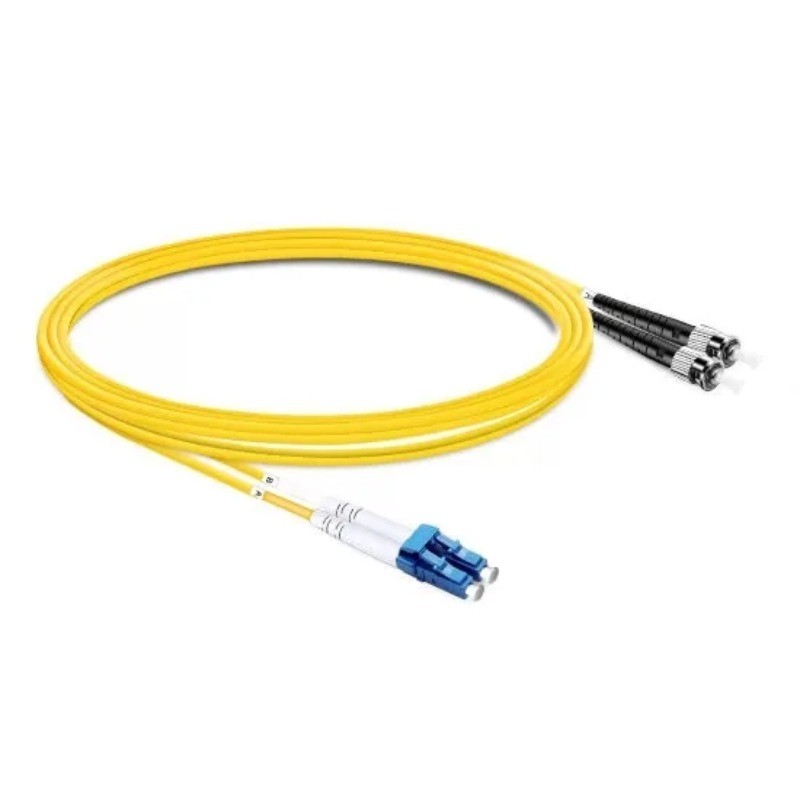 [2pcs] 1M-20M LC UPC-ST UPC Duplex OS2 9/125 Patch Cord LSZH FTTH Fiber Cable