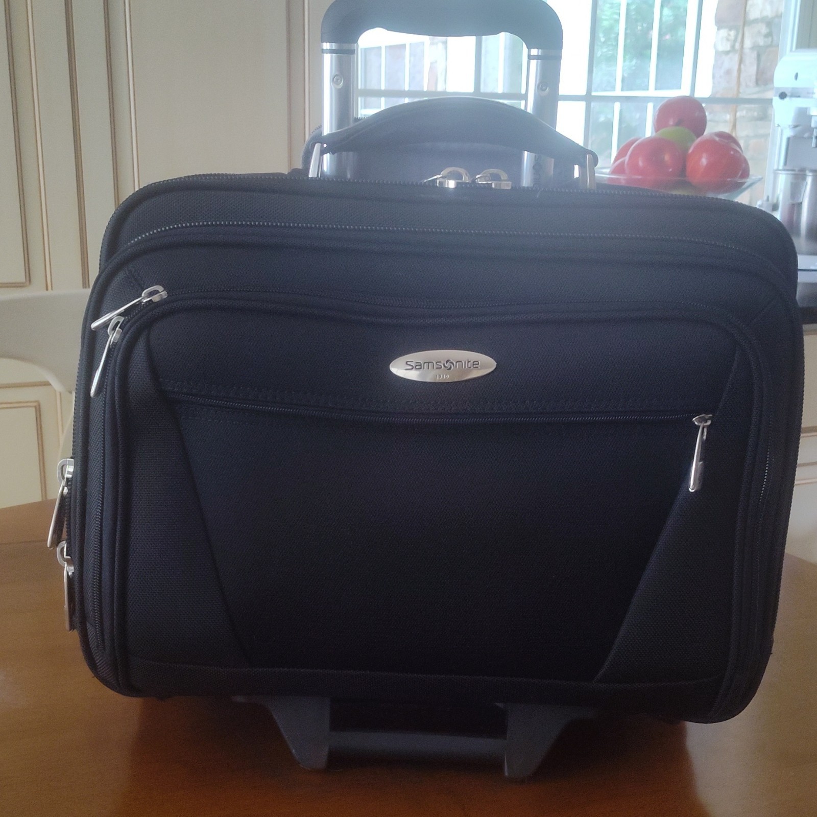 Samsonite Black Rolling Laptop Case Cart/Trolley Solid Wheels