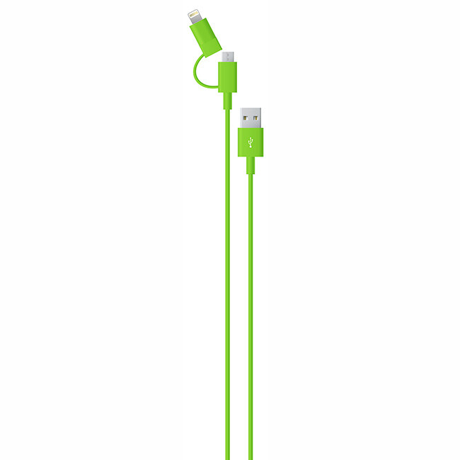 MaximalPower 2in1 Lightning & Micro-USB for iPhone 5/5s/5c/6/6+ & Android Phones