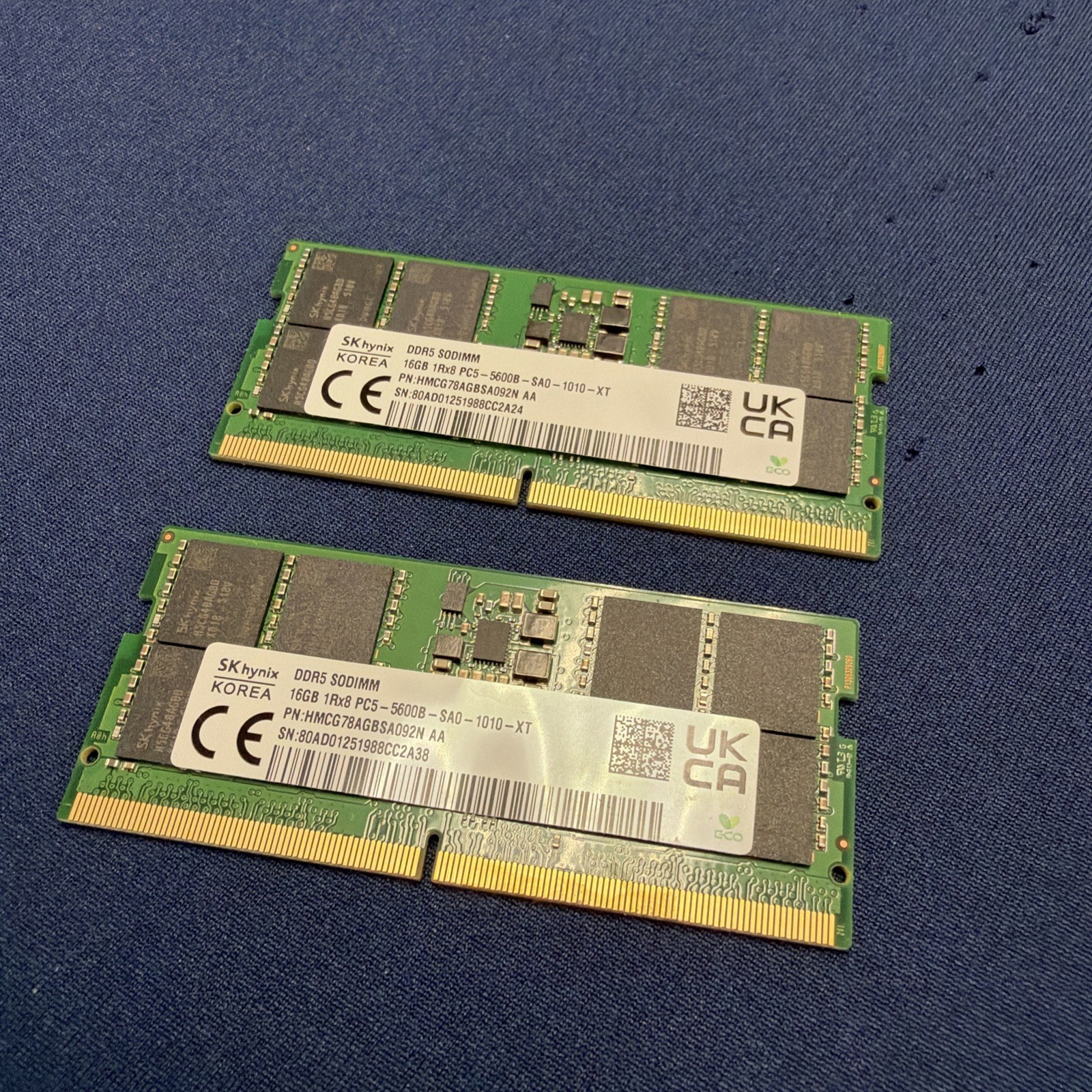 SK Hynix 32GB (2x16GB) DDR5-5600MHz SODIMM Memory Module Kit