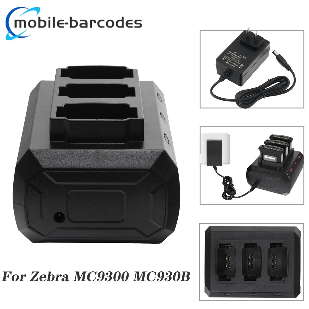 3-Slot Battery Charging Cradle Replacement For Zebra MC9300 MC930B Charger