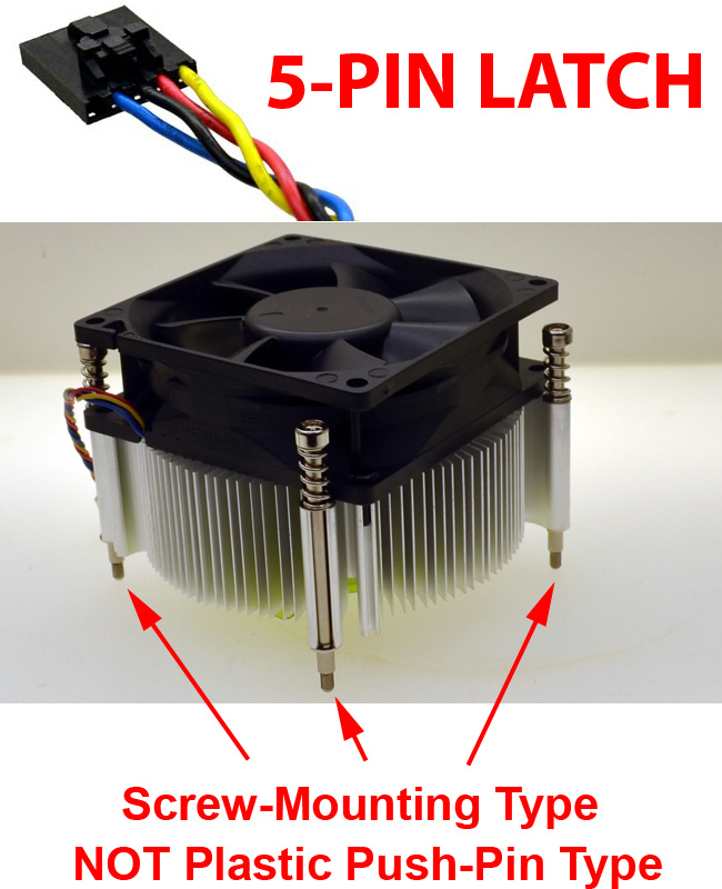 Genuine Dell CPU Fan and Heatsink For Optiplex 790 SFF 9XJXY DW014 0DW014 09XJXY
