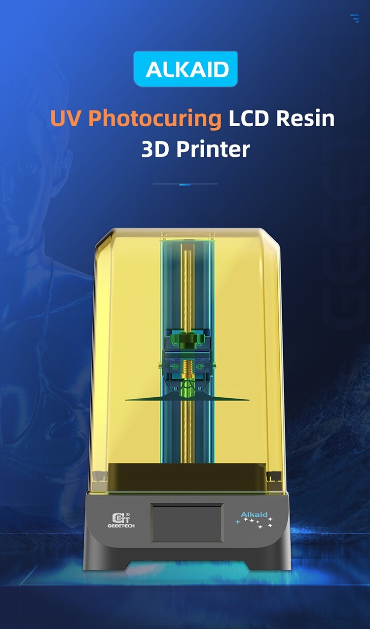 Geeetech UV 3D Printer ALKAID LCD Light Curing Resin 30mm/h for 405nm resin US