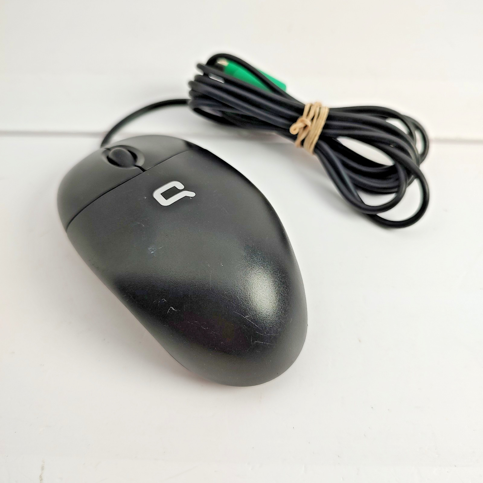 Vintage Compaq PS/2 Mechanical Ball Wheel Mouse MOAFKC Wired