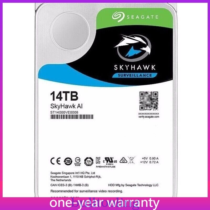 ST14000VE0008 Seagate SkyHawk AI 14TB 3.5" SATA 7200rpm Internal HDD New