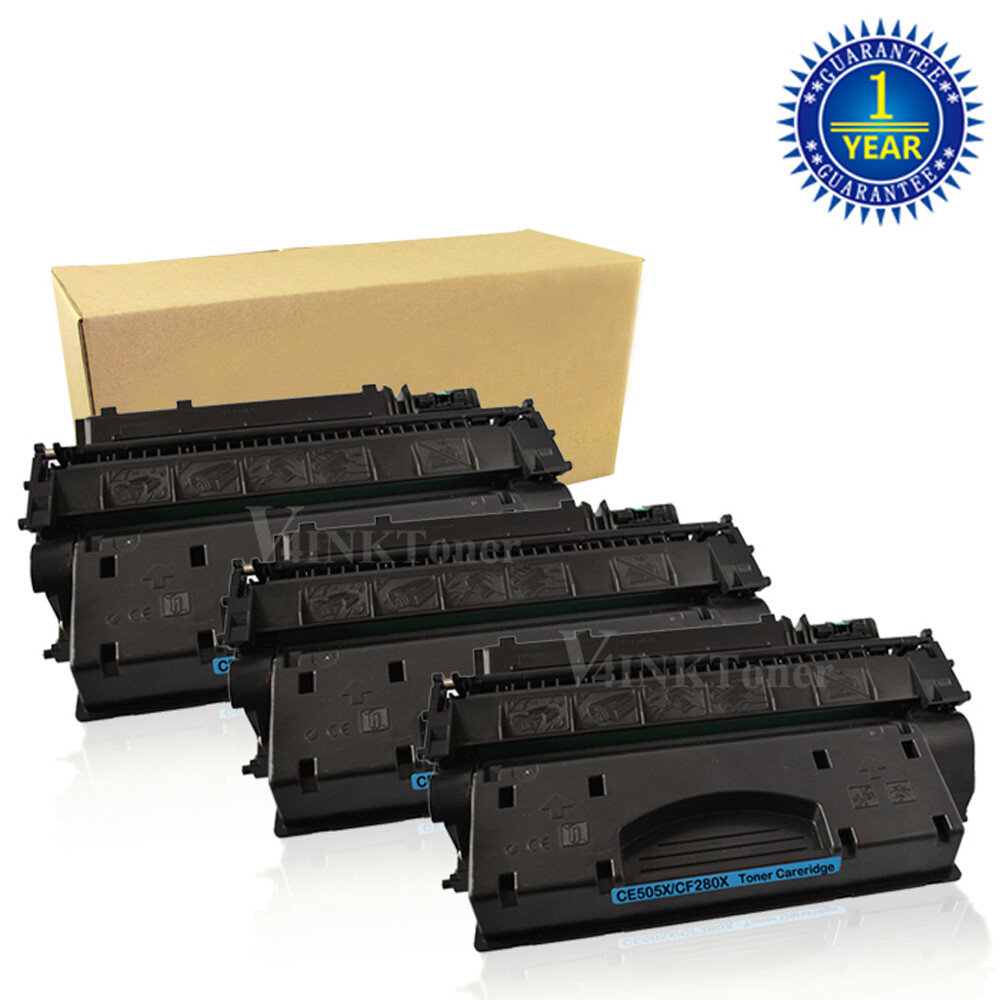 3x High Yield CF280X 80X Toner Cartridge For HP Laserjet Pro 400 M401dn m401n