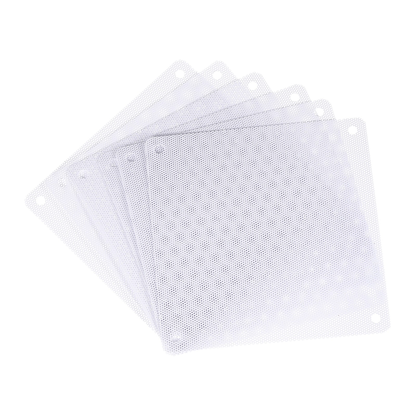 6PCS PC Dust Filter 120x120mm Computer Case Cooler Dustproof Mesh Grills White