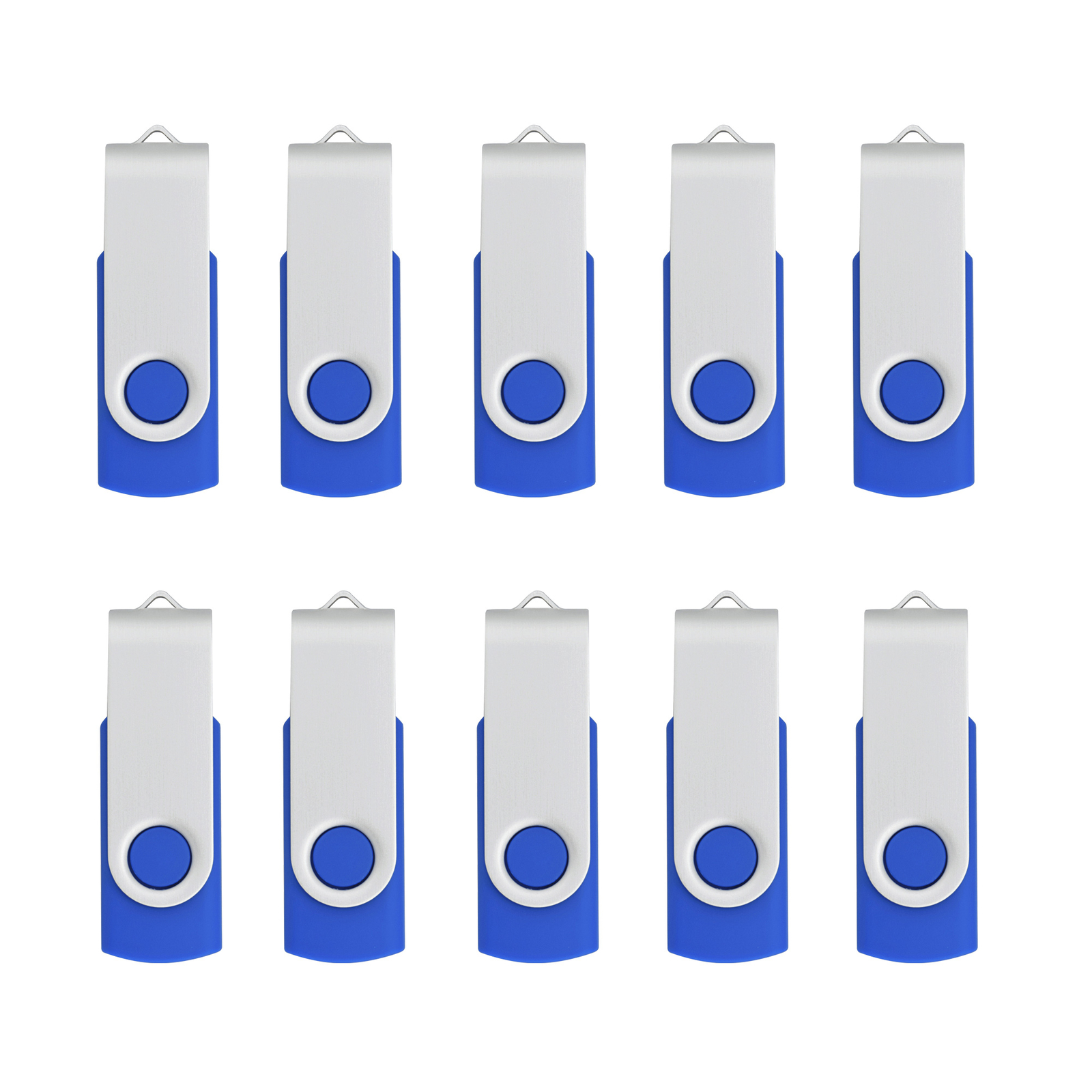 Wholesale USB 2.0 100PACK 128MB Metal Swivel Style USB Flash Drive Memory Stick