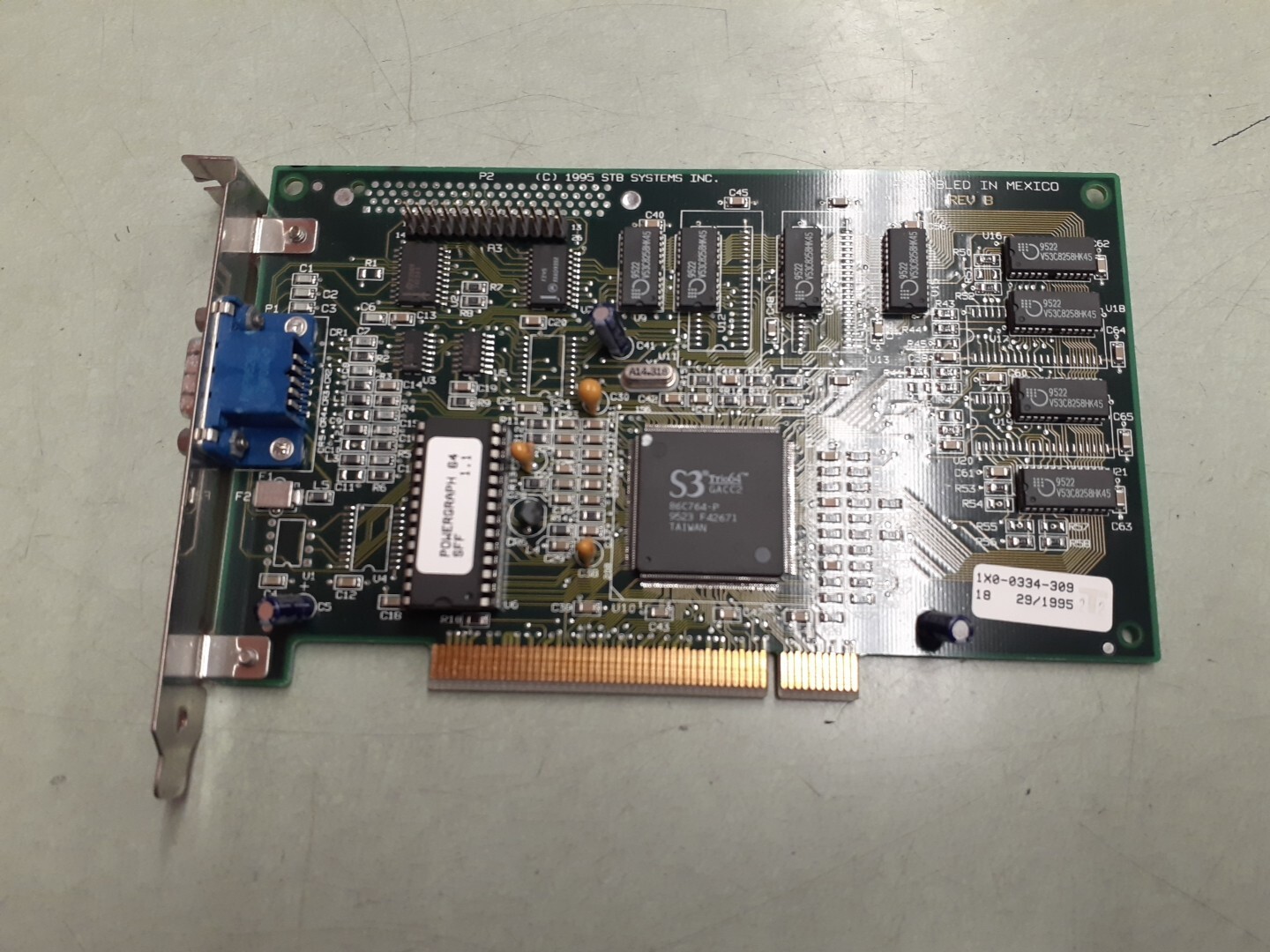 STB Systems S3 Trio64 64MB PCI Graphics Card 1X0-0334-309 EKSUSA764PCI