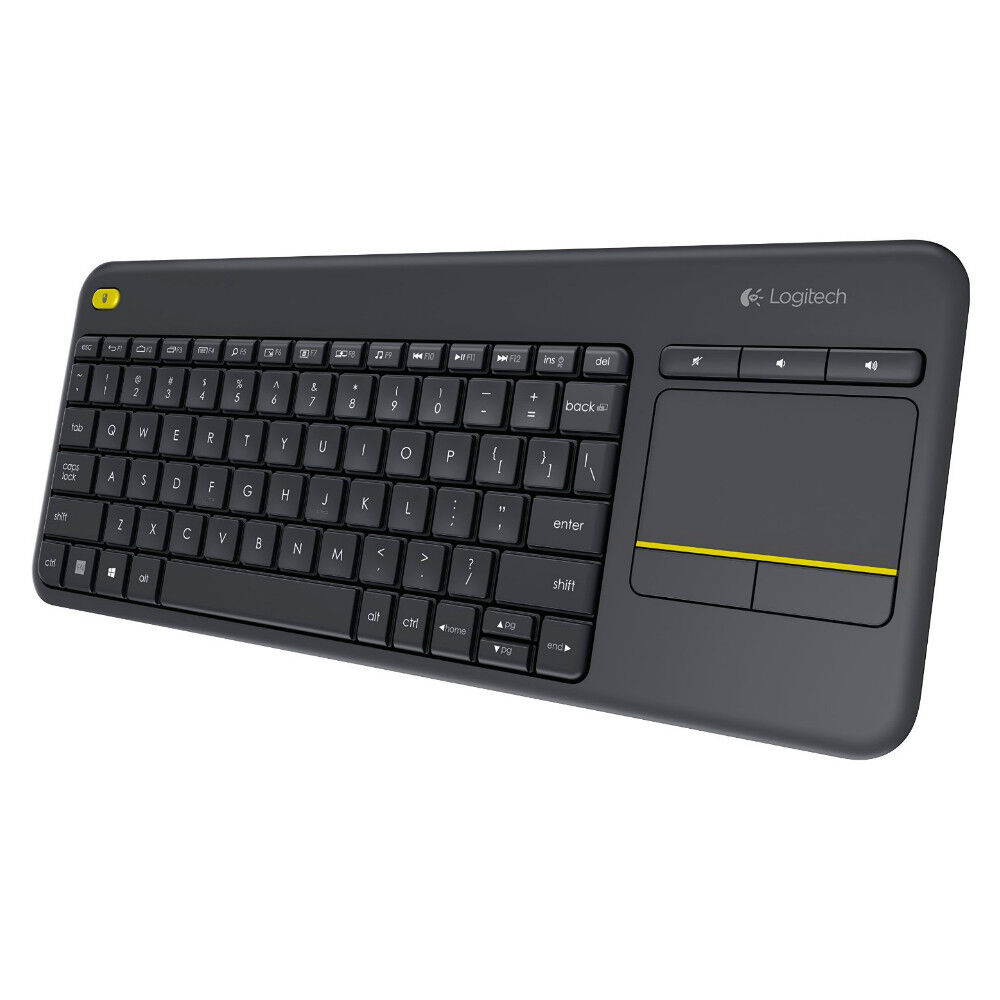 Logitech K400 Plus Wireless Touch Keyboard with Touchpad for PC connected TVs