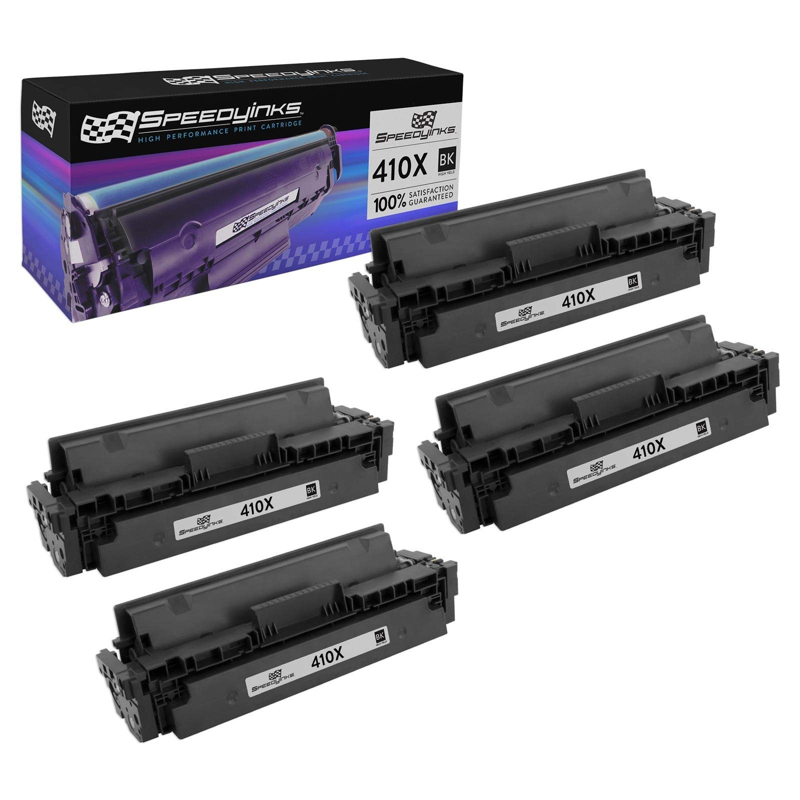 SPEEDYINKS Compatible Replacement CF410X 410 410X Toner Cartridge HY Black 4PK