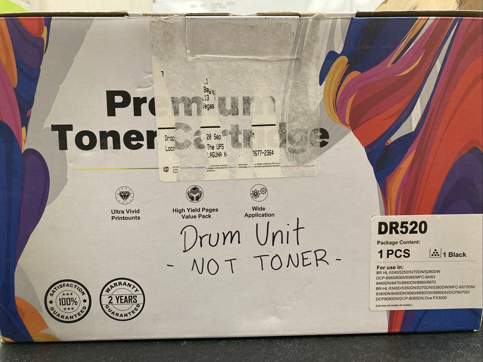 E-Z Ink Premium Compatible Drum Unit Replacement for Brother DR520 DR620