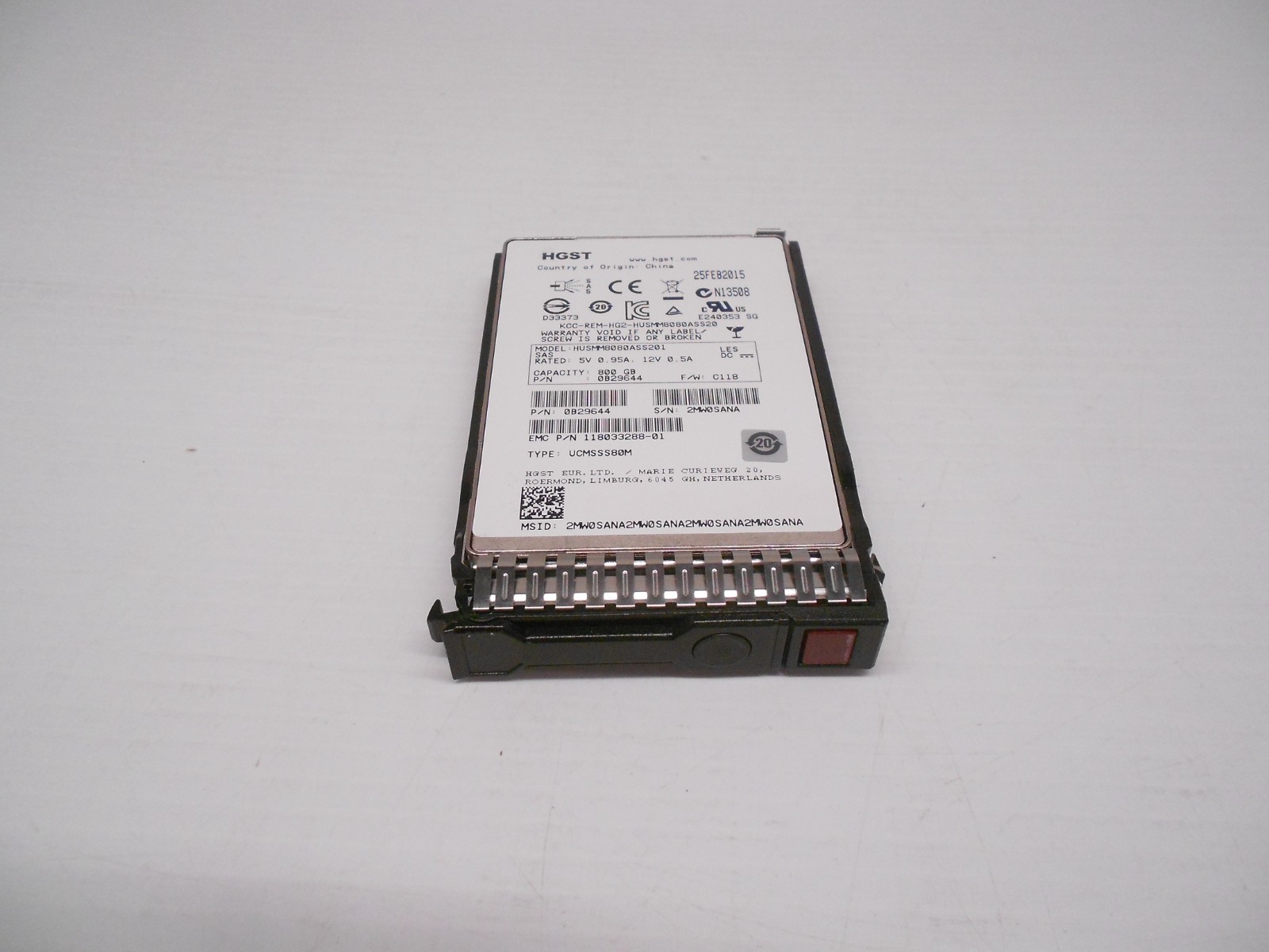 800gb SSD SAS 2.5" 12Gbps Server Hard Drive HP DL360 DL380 Gen8 G8 G9 gen9 G10