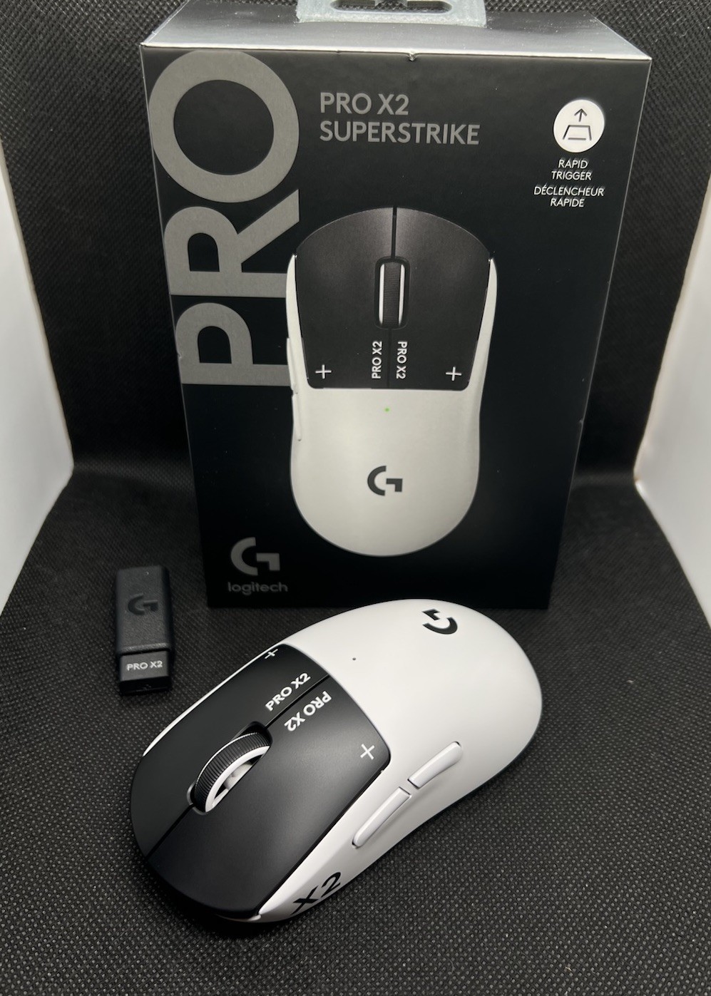Logitech G PRO X2 SUPERSTRIKE Wireless Gaming Mouse Rapid Trigger Haptics