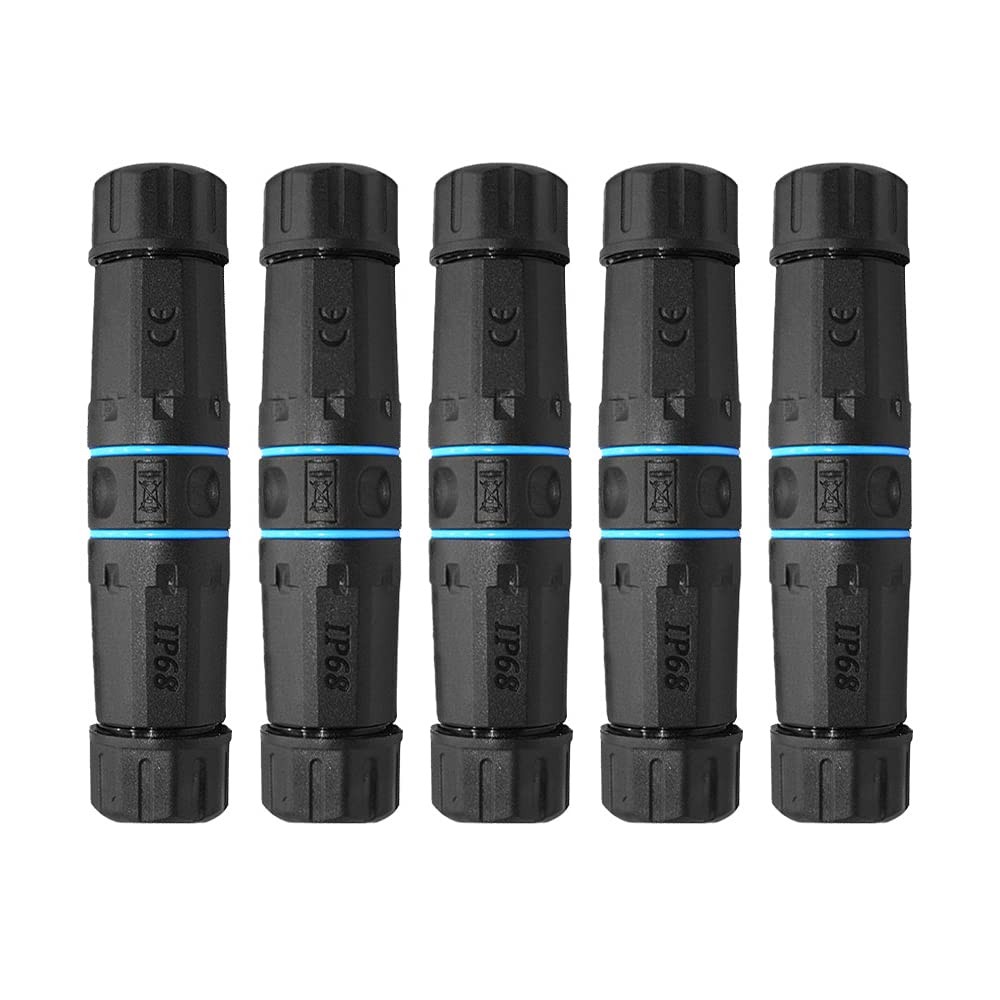 5PCS RJ45 Coupler Waterproof Connector IP68 Waterproof Ethernet Outdoor LAN C...