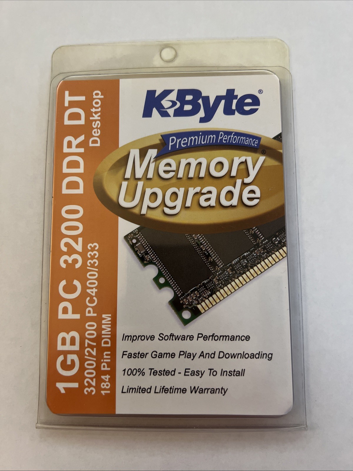 K-Byte Memory Upgrade 1GB PC 3200 DDR DT Desktop (New)