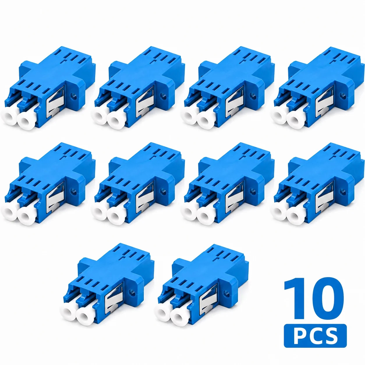 10PCS LC SC Duplex Fiber Coupler UPC APC Adapter For FTTH ODF Patch Panel