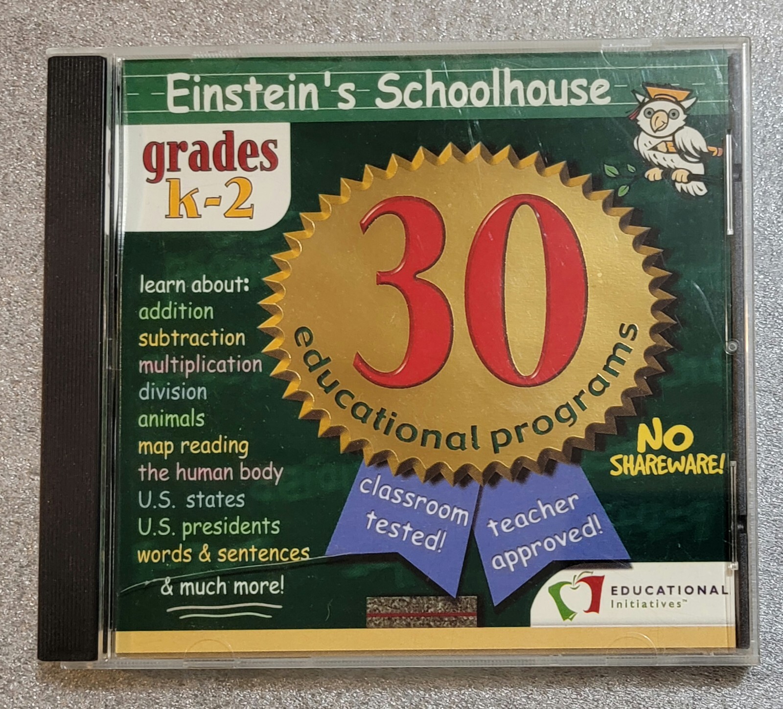 Einstein's Schoolhouse 30 Educational Programs Grades K-2 CD-ROM Windows