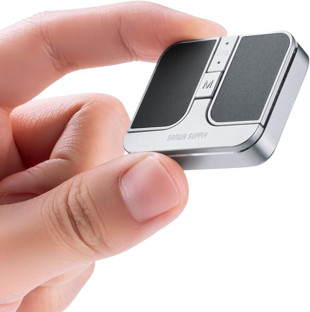 Ultra-Small, Ultra-Thin, Quiet, Rechargeable Bluetooth Mouse, Gunmetal, 400-MAWB