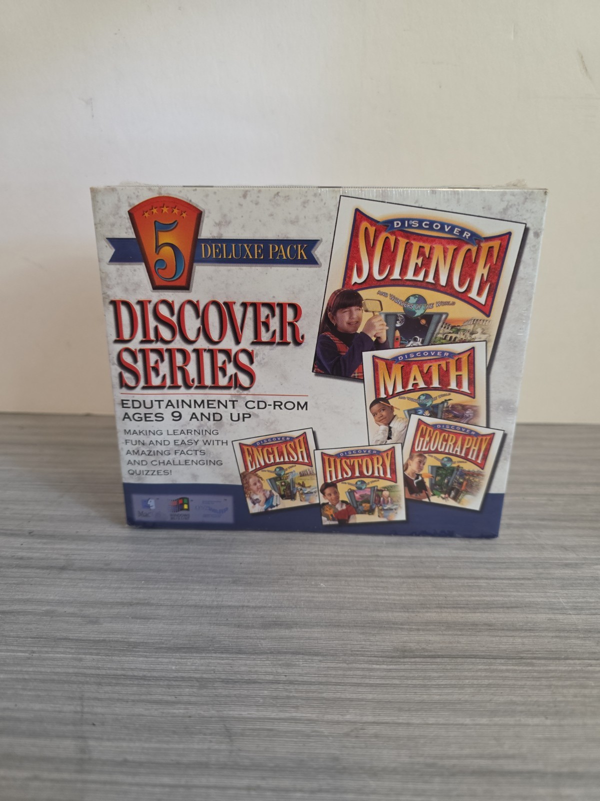 Discover Series Edutainment-NEW CD-ROM,MacOS, OS/2WARP. SEALED