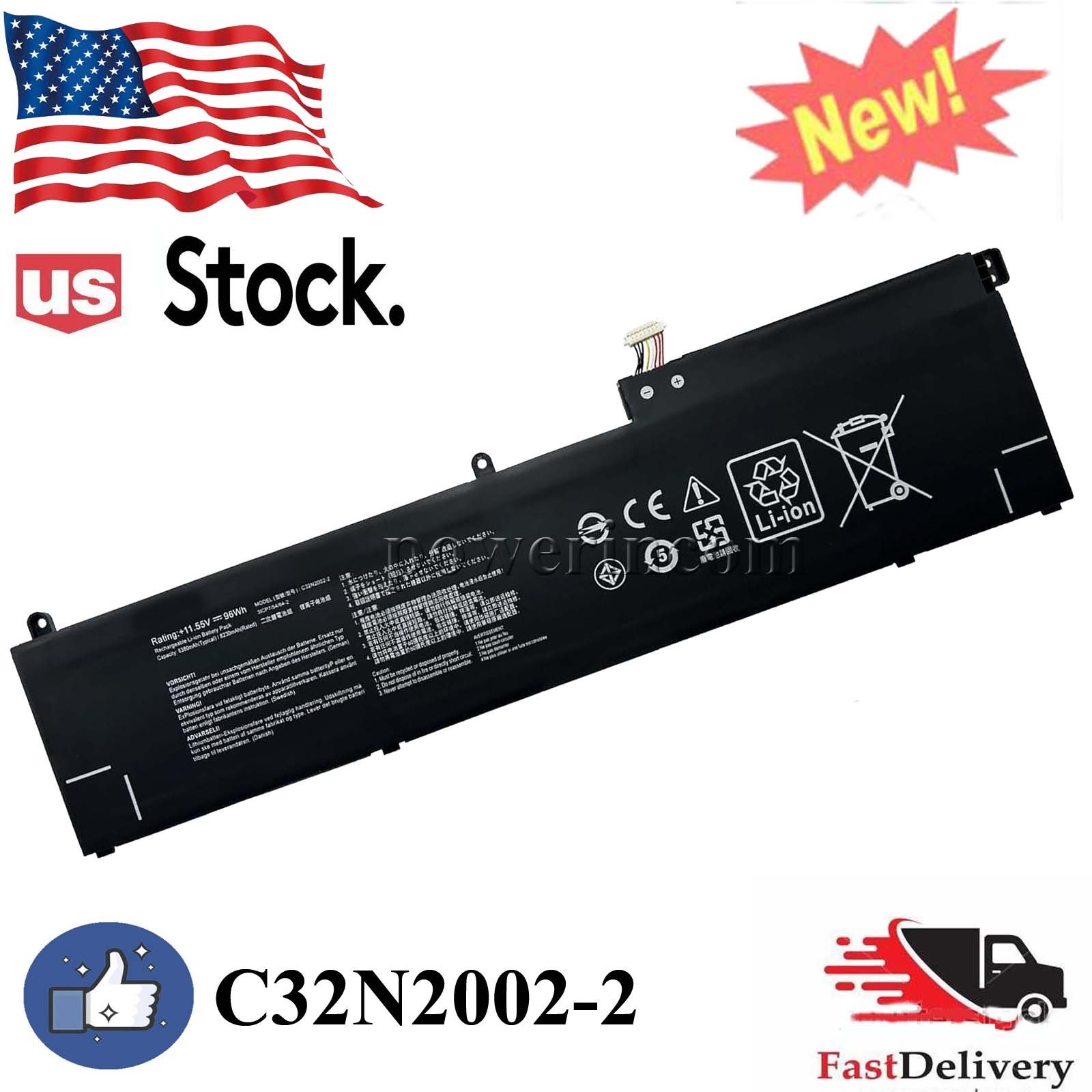 New C32N2002-2 Replacement Battery For Asus ZenBook Pro 15 Flip OLED series
