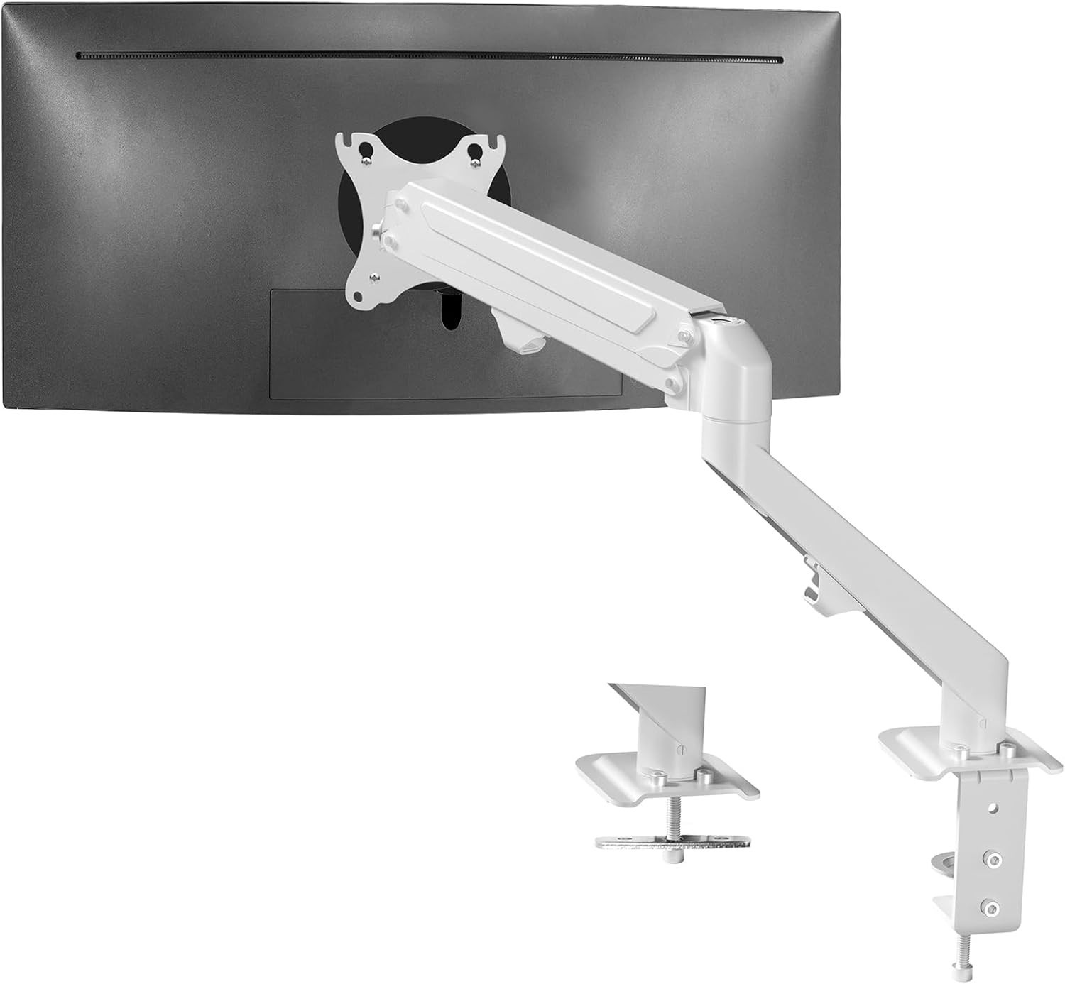 VIVO Heavy Duty Single Monitor Tension Arm for up to 27" Screens Holds 14.3lb
