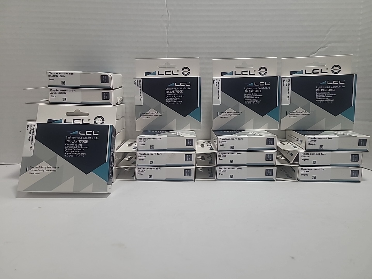 20 Pcs Lcl Lc61bk, Lc65y، lc65c, lc65m Replacement Ink Cartridge 4 Color Lot