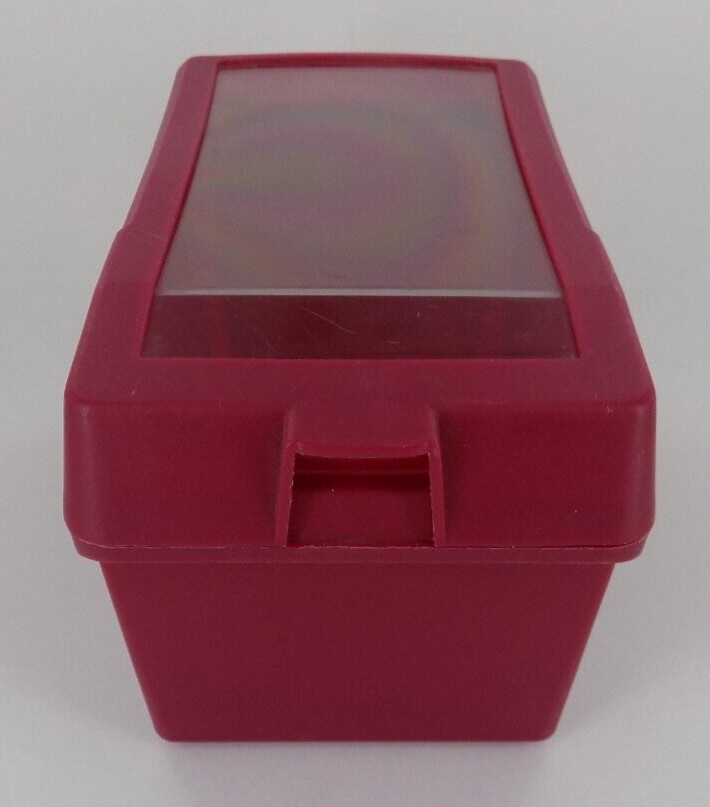 ACCO Maroon Color Disk Tray / Holder for 3.5" Floppy Disks 