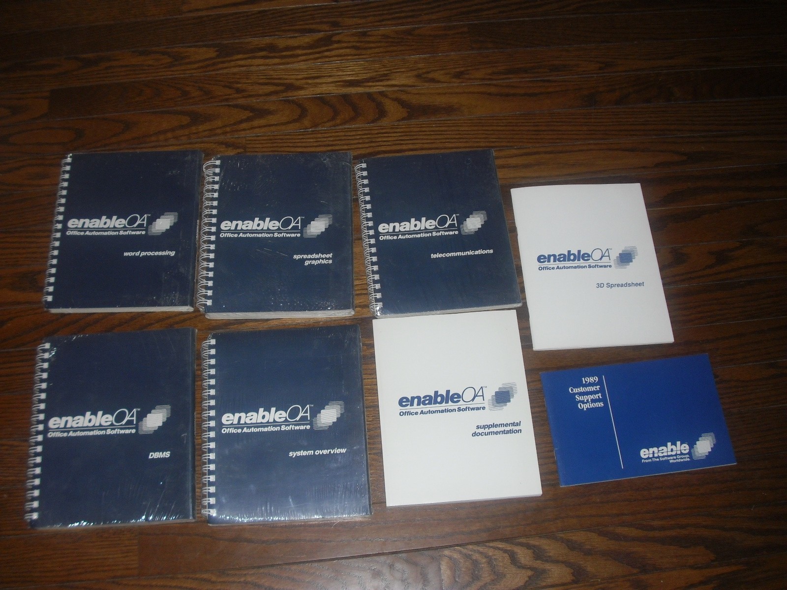 Vintage Enable OA Office Automation Software Manual Set, 1989, New