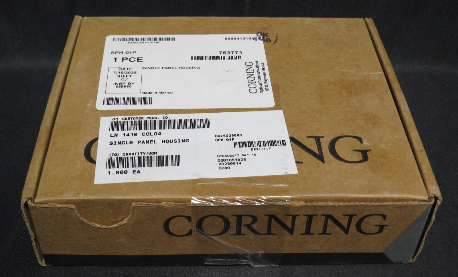 Corning SPH-01P Single Panel CCH Wall Mount [TL]