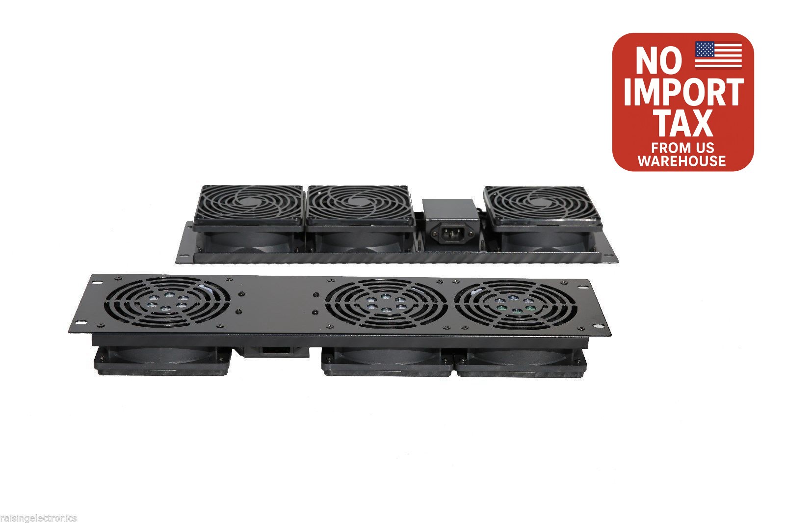 Raising Electronic RACK MOUNT 3-FAN COOLING UNIT 3U For Server Cabinet