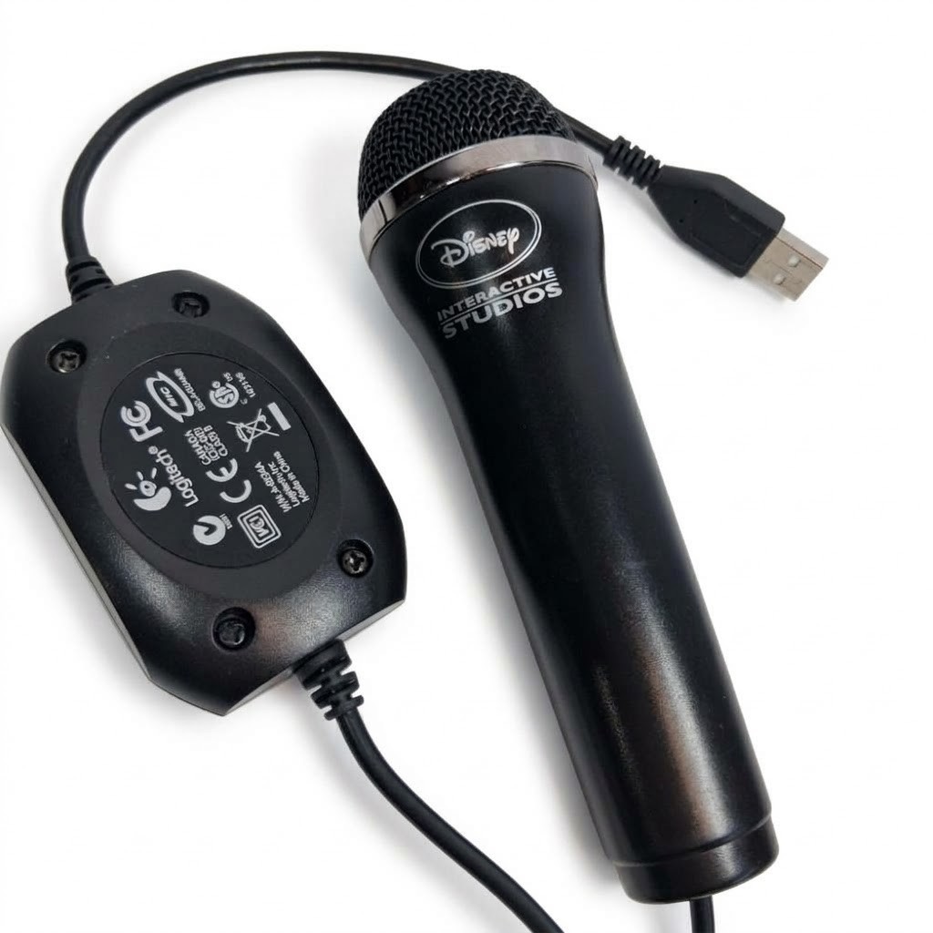 Logitech Disney Interactive Studios USB Handheld Microphone Black A-0234A