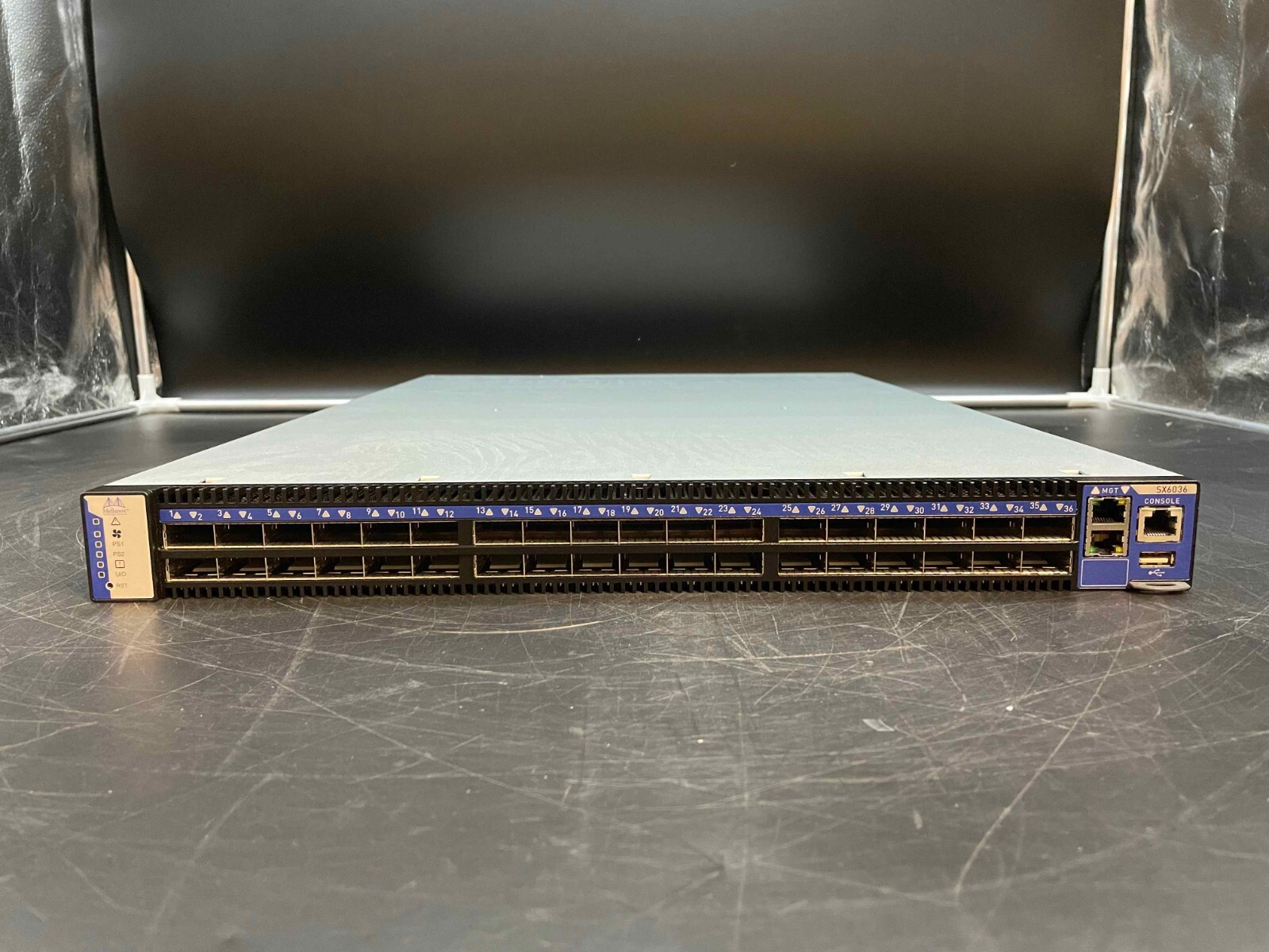 HPE Mellanox SPS-SWITCH MANAGED FDR IB 36P w/1U Rail Kit, 674865-001, 670769-B21