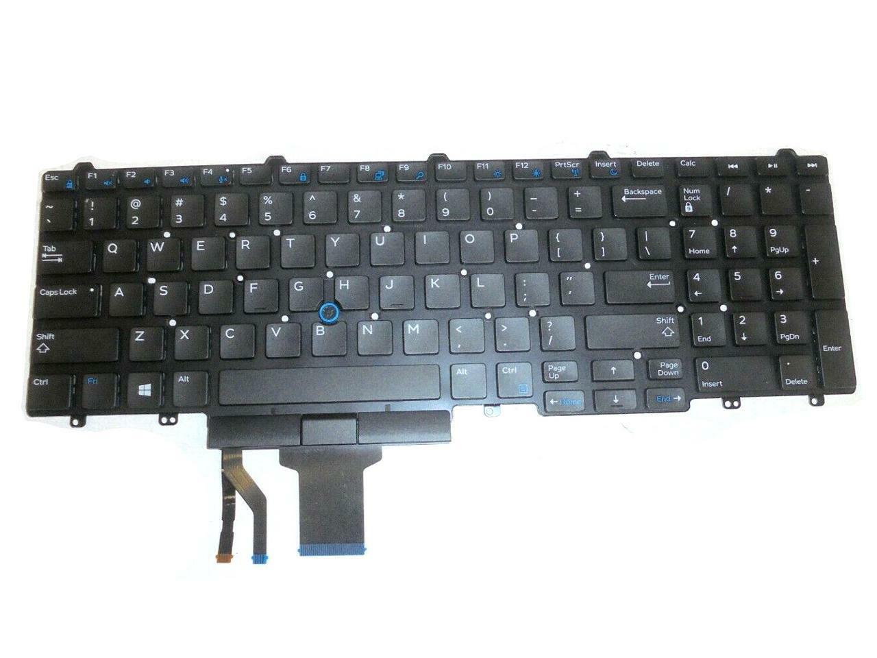✅ Original Dell Latitude E5550 Backlit US Keyboard 0N7CXW N7CXW TESTED GOOD