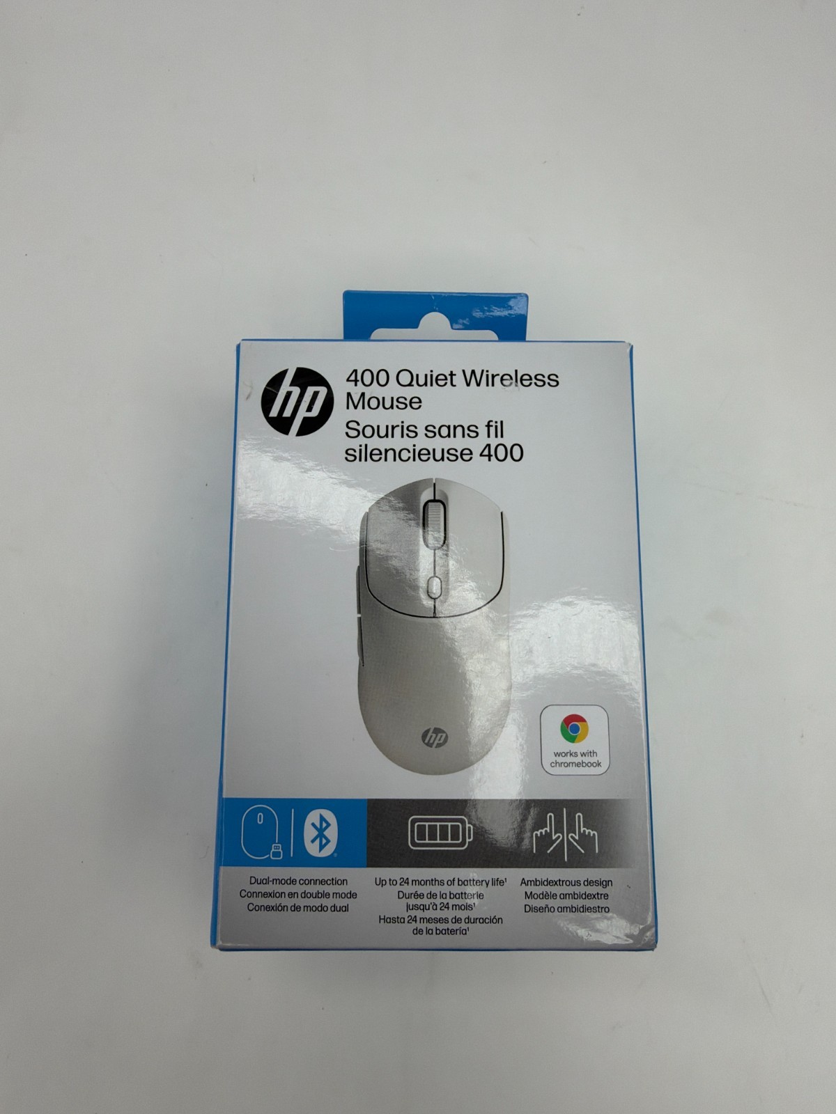 HP - 400 Quiet Wireless Bluetooth Ambidextrous Mouse - Wireless - Maple