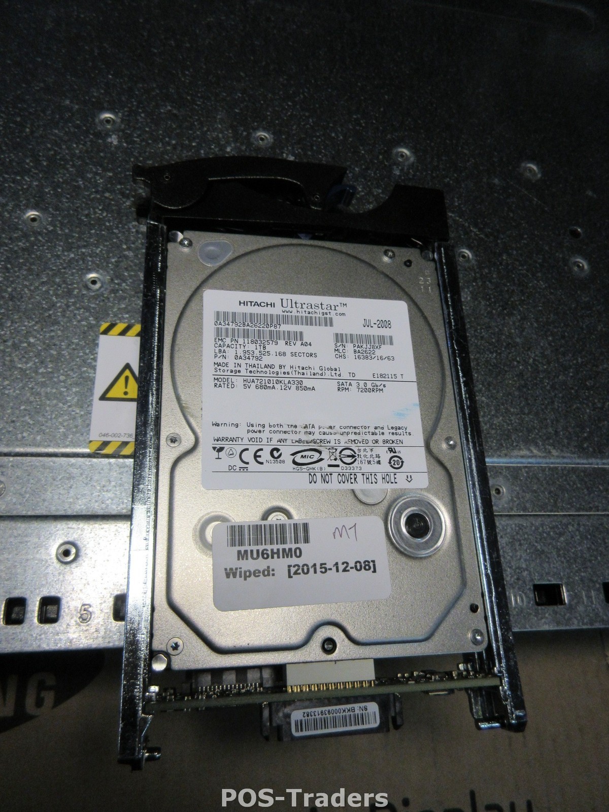 HITACHI ULTRASTAR 0A34792 HUA721010KLA330 1TB 32MB SATA 3.5'' HDD FROM TR651 KTN