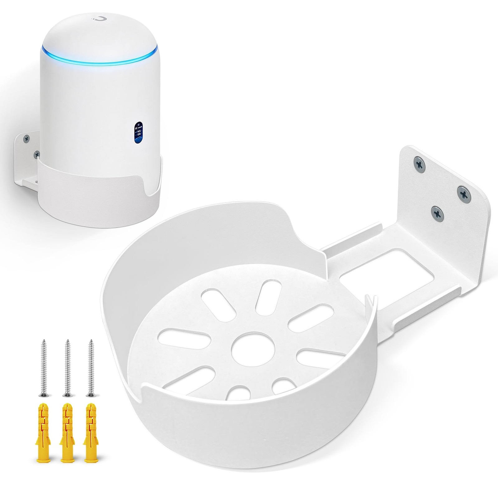 Metal Wall Mount for UniFi Dream Router & UDR7, White, 1 Pack