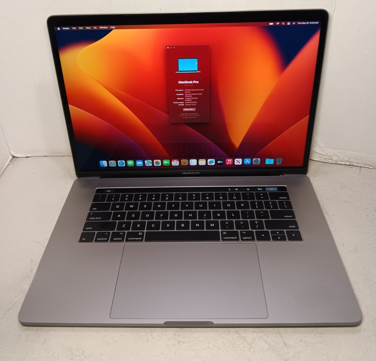 2017 Apple MacBook Pro 15-inch i7 2.9GHz 16GB RAM 512GB SSD Pro 560 READ #69