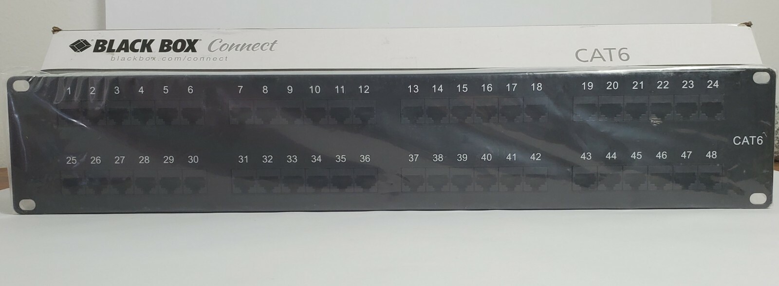 BLACK BOX CONNECT CAT6 PATCH PANEL48 PORT JPM648A New.