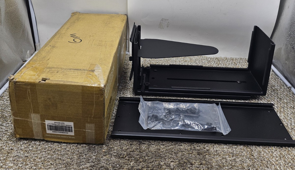 Uplift Desk CPU128-NTS CPU Holder Adapter - No Track Spacer Black 