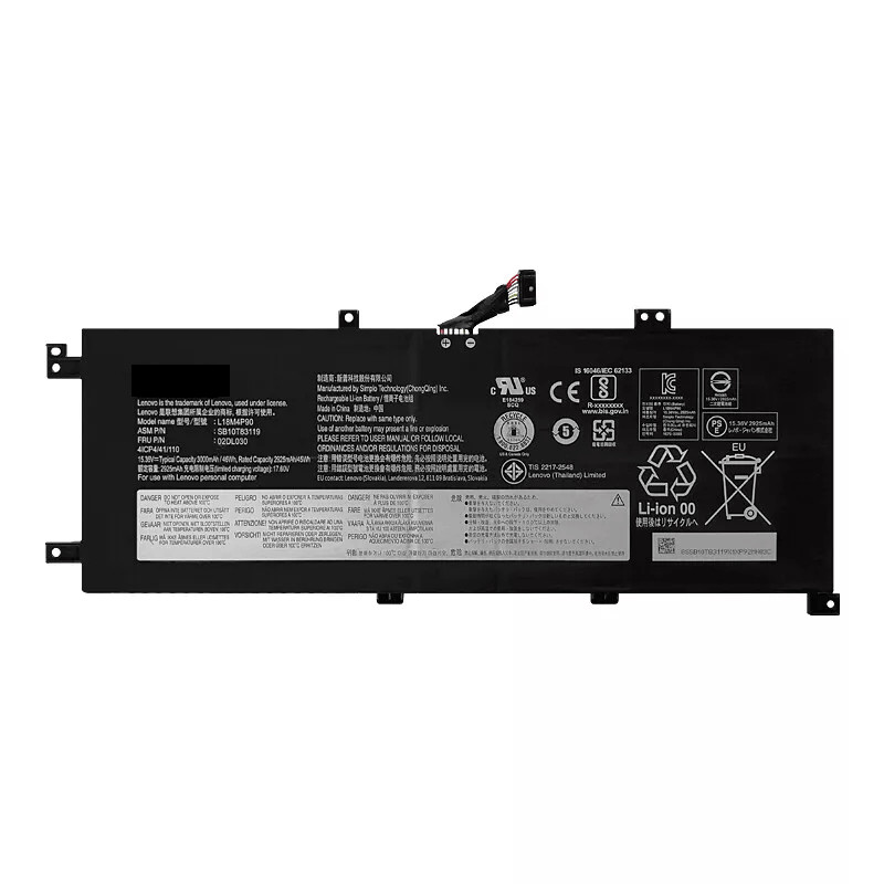 Genuin L18C4P90 02DL031 Battery For Lenovo ThinkPad L13 Yoga L18M4P90 SB10T83177
