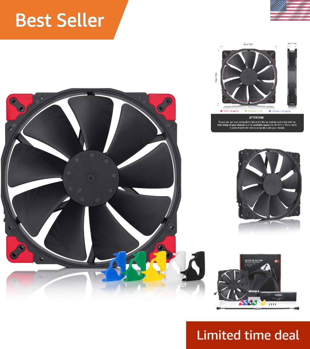 NF-A20 PWM chromax.Black.swap, High-Performance Quiet Fan 200mm