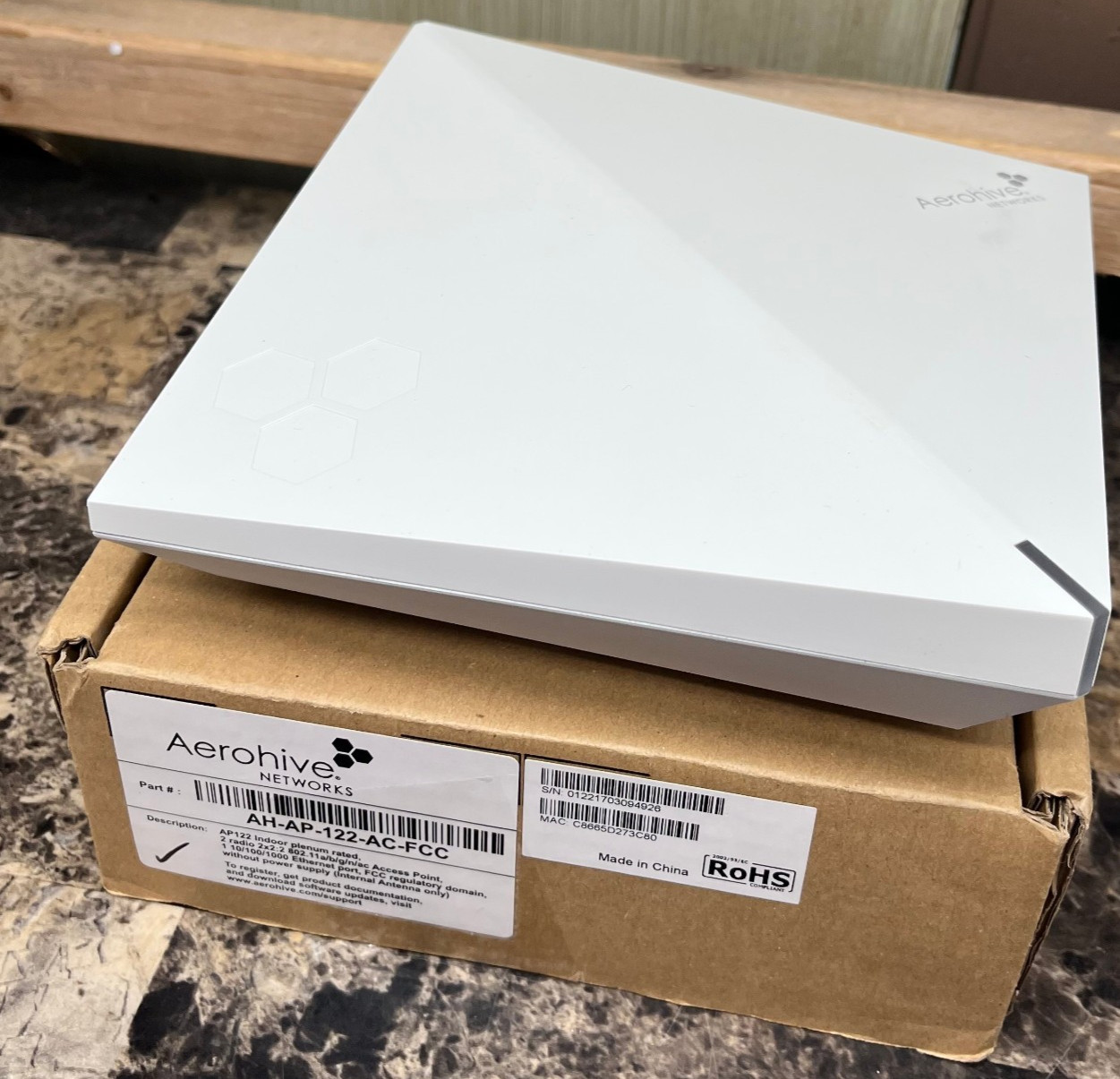 Aerohive Networks AP122 Wireless Access Point AH-AP-122-AC-FCC