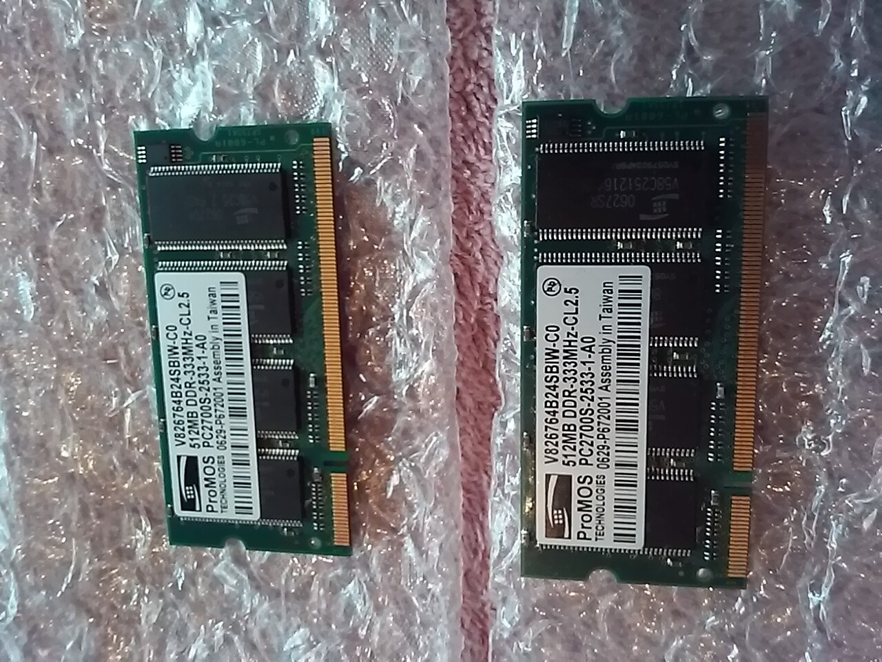 Genuine HP Compaq Presario ProMos/TMTc 1GB (512MBx2) PC2700 DDR 333MHz Memory 