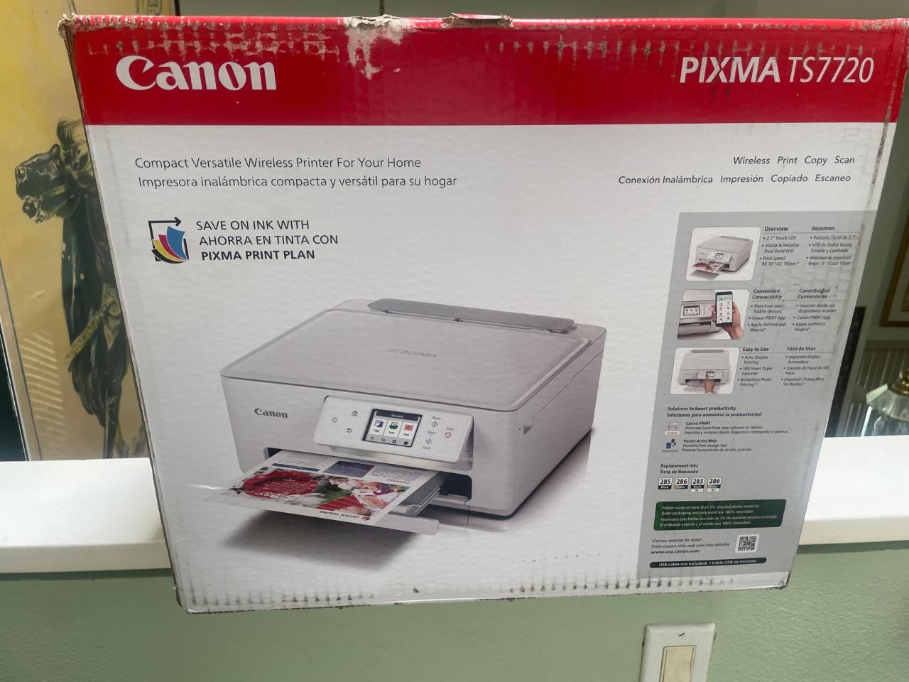 NEW Canon PIXMA TS7720 Wireless All-In-One Inkjet Printer Home Office Print
