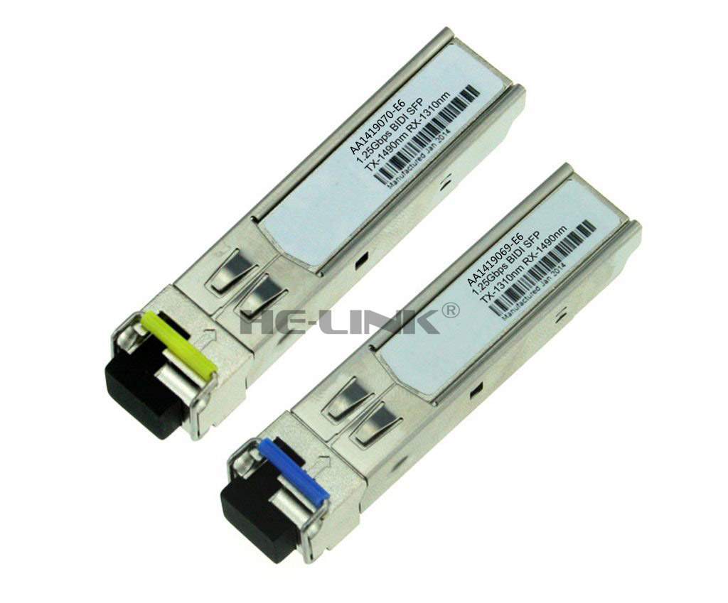 AA1419069-E6/AA1419070-E6 Avaya Compatible 1.25Gbps 1310/1490nm 10km Transceiver