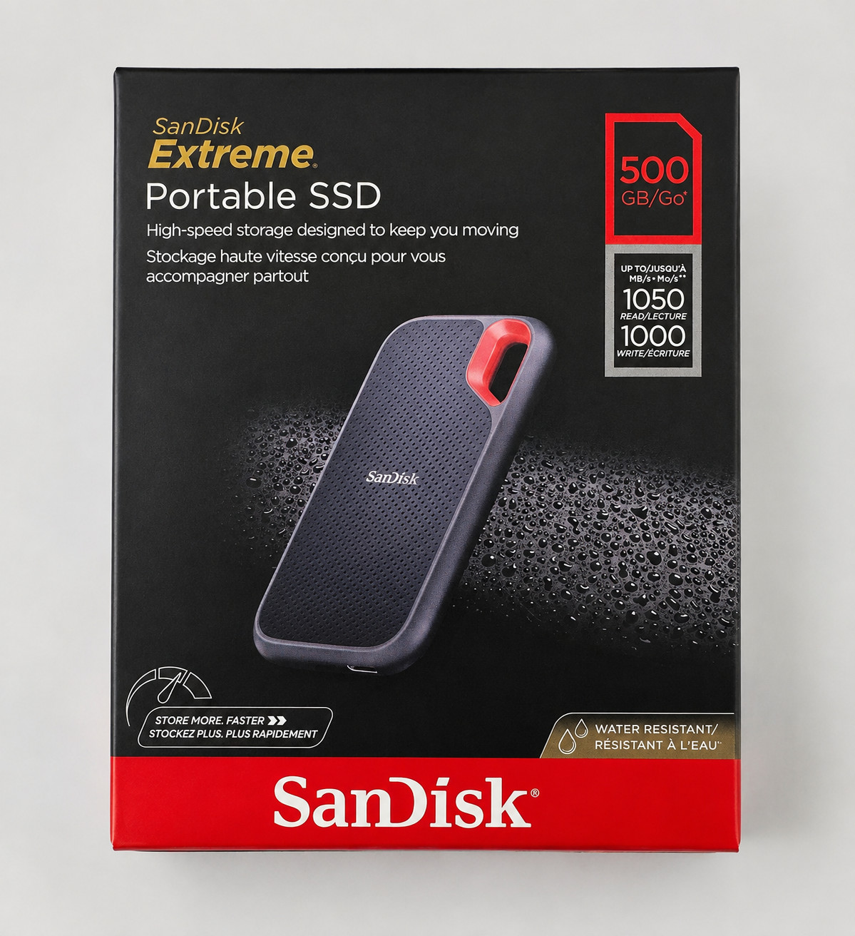 SanDisk Extreme V2 500GB USB-C Portable External SSD (SDSSDE61-500G-G25)