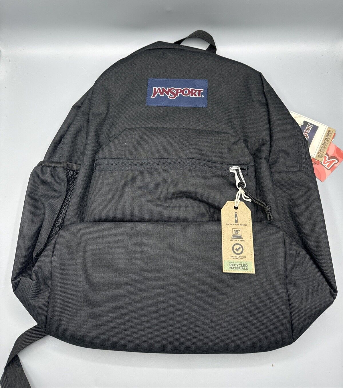 JanSport Cross Town Plus 17" Backpack Black