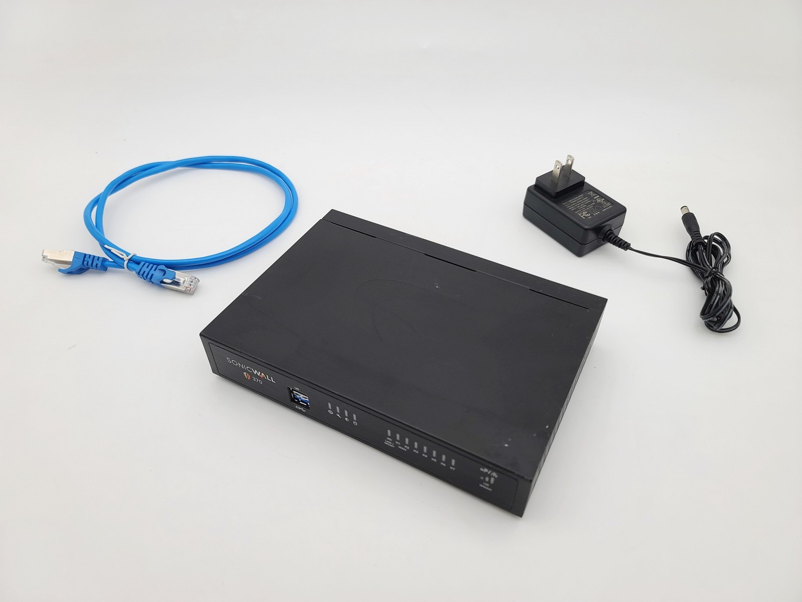 SONICWALL TZ370 NETWORK SECURITY FIREWALL APPLIANCE VPN  8 PORT GIGABIT ROUTER